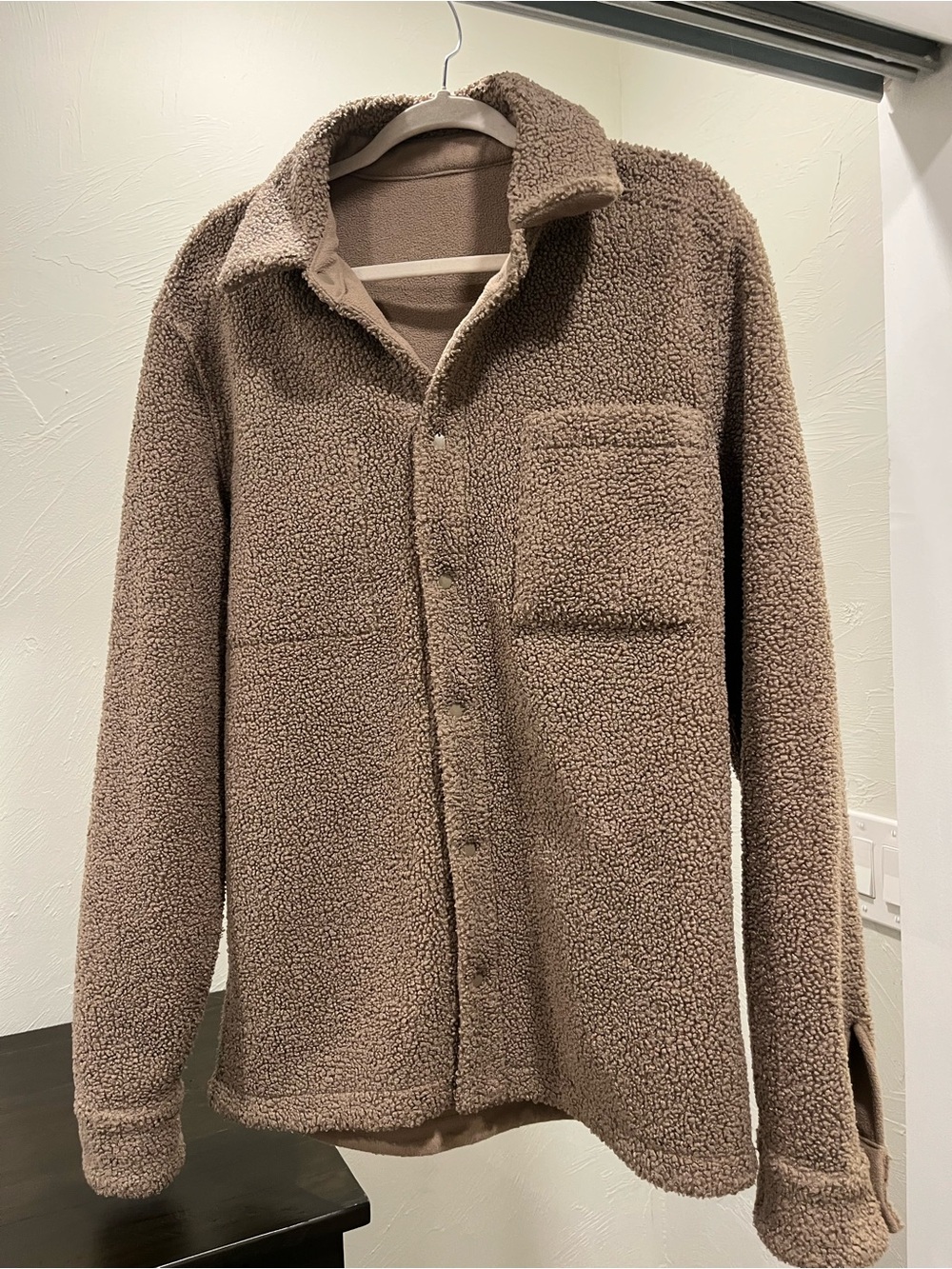 tentree Taupe Teddy Sherpa Jacket